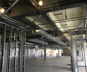 spray foam insulation in commercial building